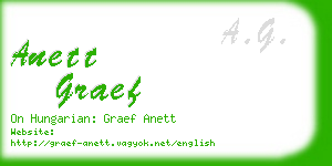 anett graef business card